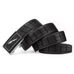 JAGUAR Кожаный мужской ремень черный, Black - фото 4