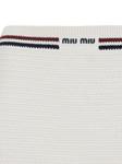 Трикотажная мини-юбка Miu Miu, белый - фото 3
