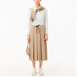 Растягивающийся хлопковый поло топ LACOSTE, белый - фото 7