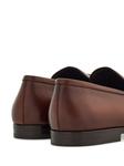 Мокасины с бляшкой Ганчини Ferragamo, коричневый - фото 3