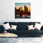 Картины на холсте Feeby New York Skyline Stadt, оранжевый - фото 2