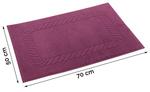 Коврик для ванной, набор из 2 шт Zollner, пурпурный - фото 5