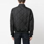 Стеганая куртка с нашивкой в виде логотипа Barbour, черный - фото 5