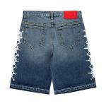 Шорты Sp5der Web Stone Denim Shorts, Light Blue Wash - фото 2