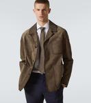 Шелковый галстук с принтом Berluti, Sepia - фото 2