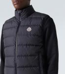 Контрин стеганый пуховый жилет Moncler, черный - фото 5