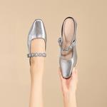 Закрытые тапочки для женщин DAPHNE, серебро - фото 7