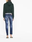Dsquared2 distressed skinny jeans, синий - фото 4