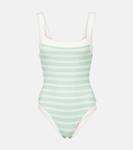 Бианко полосатый купальник Marysia, Mint Stripe - фото