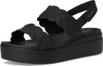 Сандалии Crocs Brooklyn Woven Low Wedge, Black Woven - фото 7
