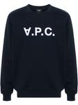 A.P.C. толстовка с логотипом, синий - фото