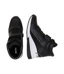 Кроссовки женские Michael Kors кожаные на танкетке, черный - фото 4