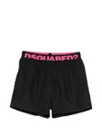 Плавки-шорты с логотипом Dsquared2, черный - фото
