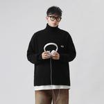 Свитер унисекс черный Mpux, черный - фото 4