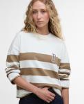 Толстовка Barbour Faye Striped, Military Brown Stripe - фото 4