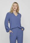Блуза RELLA V-NECK VILA, синий - фото 6