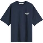 Футболка с эмблемой About:Blank, темно-синий - фото