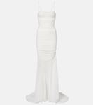 Драпированное платье Blumarine, White Pearl - фото