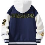 Бейсбольная куртка унисекс Doraemon, Черный - фото 16