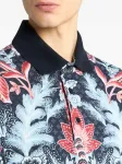 Рубашка-поло с цветочным принтом ETRO, синий - фото 4