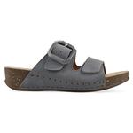 Босоножки на танкетке Fearful White Mountain, blue raspberry suede - фото 2