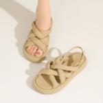 Женские пляжные шлепанцы JOSINY, Экрю - фото 11