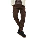 Брюки Jack & Jones Paul Flake Ana Cargo, коричневый - фото