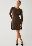 Вязаное платье Ellos Collection, Braun - фото 2