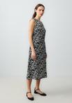 Повседневное платье ROUND NECK SLEEVELESS ZEBRA PATTERNED MIDI Jimmy Key, черный - фото 4