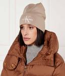 Шапка женская Calvin Klein Jeans с вышитым логотипом, бежевый - фото 2