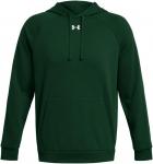Толстовка Under Armour Rival Fleece, (301) Forest Green/White - фото 4