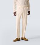 Хлопковые чиносы из твила Thom Sweeney, Milk - фото 3