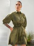 Платье JIORO ESSENTIALS, оливковый - фото 7
