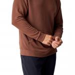 Мужской легкий флисовый пуловер с капюшоном из бамбука Free Fly, Chestnut - фото 4