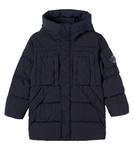 Пуховик с капюшоном C.P. Company Kids, Total Eclipse Blue - фото