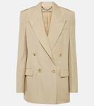 Двубортный блейзер Stella McCartney, песочный - фото