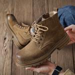 Мужские ботинки Cahhrrn X Martin Boot Men Beige Weishibangwei - фото 13