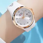 Disney Часы Quartz Movement Silicone Strap Watch Women's Watch Silver Dial, MK-11456GN - фото 4