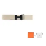 HERMES Кожаный ремень мужской бежевый 4 см, Beige - фото