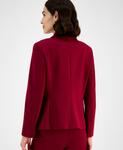 Женский однобортный блейзер с отделкой Anne Klein, Ruby Red - фото 4