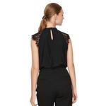 Рубашка Vero Moda Milla Lace, черный - фото 2