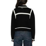 Кардиган с контрастным профилем PINKO, черный - фото 3