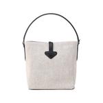 LONGCHAMP Маленькая сумка ведро из канвы Розо - фото 3