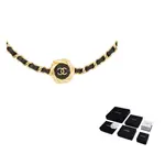 CHANEL Металлическое колье женское черное - фото