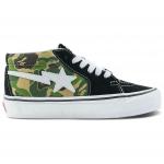 Кроссовки Vans Sk8  BAPE X -Mid 83 'ABC Camo', зеленый - фото 2