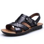 Пляжные сандалии мужские черные EGCHI, коричневые - фото 4