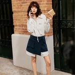 ELLE Рубашка Women's White Lapel - фото 4