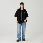 Футболка поло унисекс GOLFCROSS, черная - фото 11