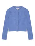 Кардиган с текстурой "Chin" и пуговицами Fabienne Chapot, синий - фото