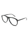 Saint Laurent Eyewear очки-пилоты с логотипом, черный - фото 2